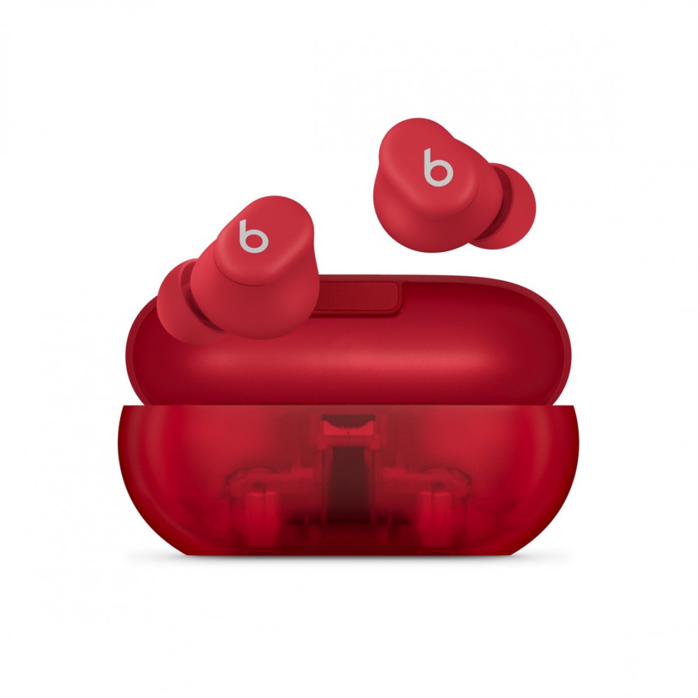 Earphones Beats Solo Buds Transparent red austiņas