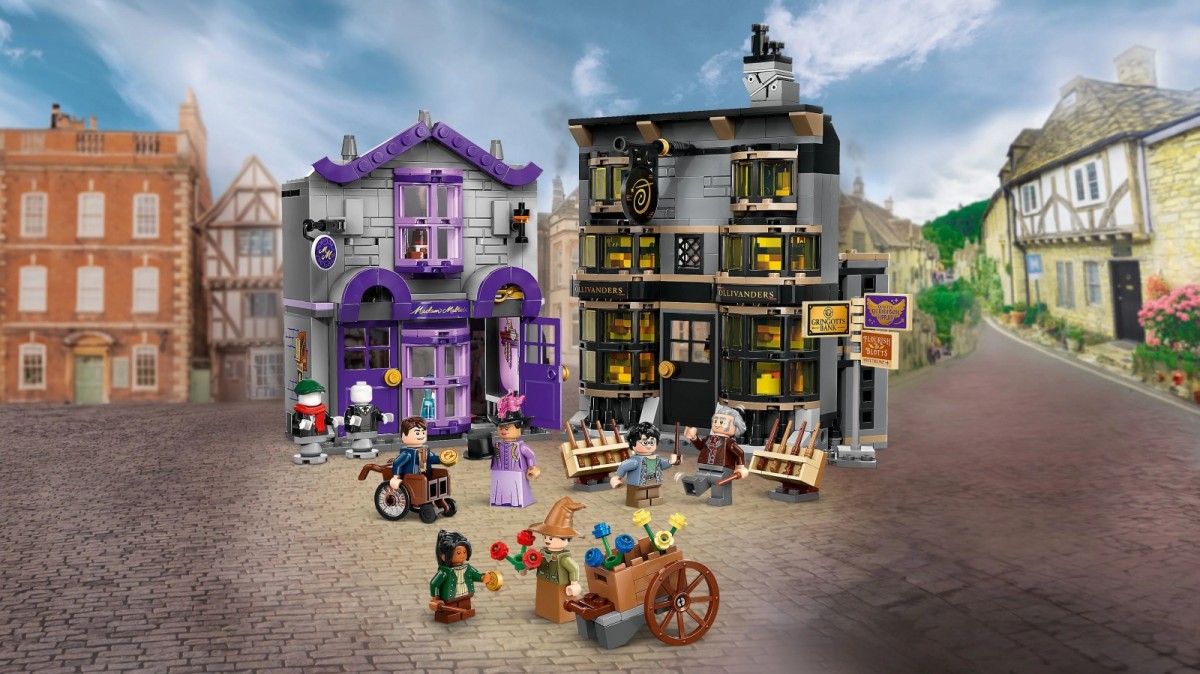 Blocks Harry Potter 76439 Ollivander and Madame Malkins Shops 76439 (5702017583167) konstruktors