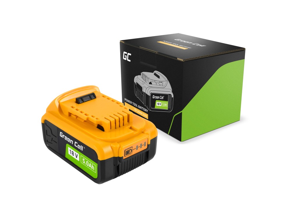 Green Cell Battery for DeWalt XR 18V 5Ah Battery Replacement for DCB182