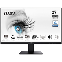 MSI Pro MP273A 27 Inch Monitor, Full HD (1920 x 1080), 100Hz, IPS, 4ms, HDMI, DisplayPort, VGA, Built-in Speakers, Anti-Glare, Anti-Flicker, monitors