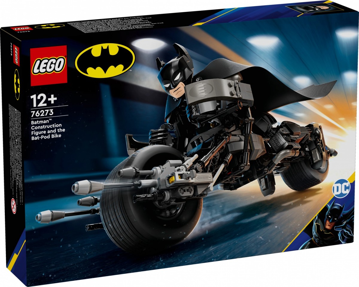 Blocks Super Heroes 76273 Figure Batman Construction the Bat-Pod Bike 76273 (5702017590240) konstruktors