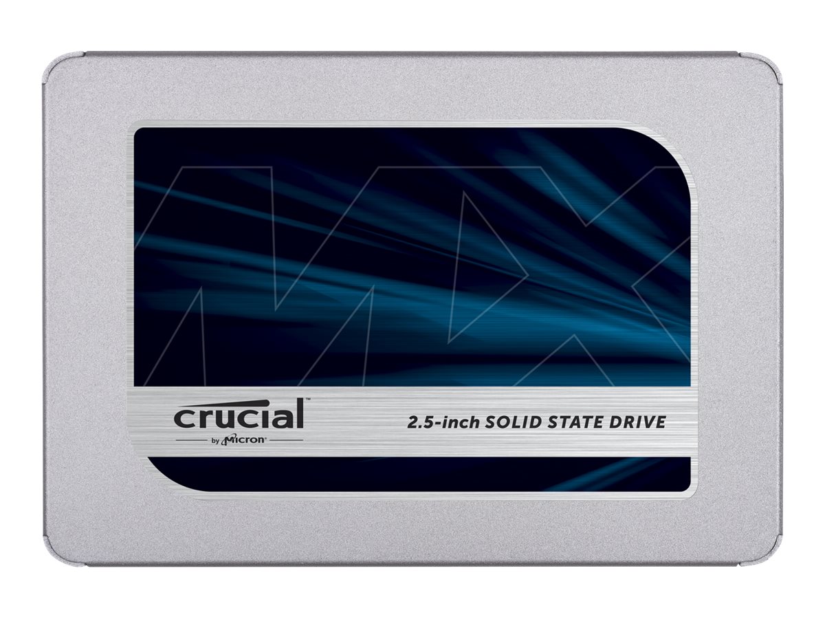 Crucial MX500 500 GB, SSD interface SATA, Write speed 510 MB/s, Read speed 560 MB/s SSD disks