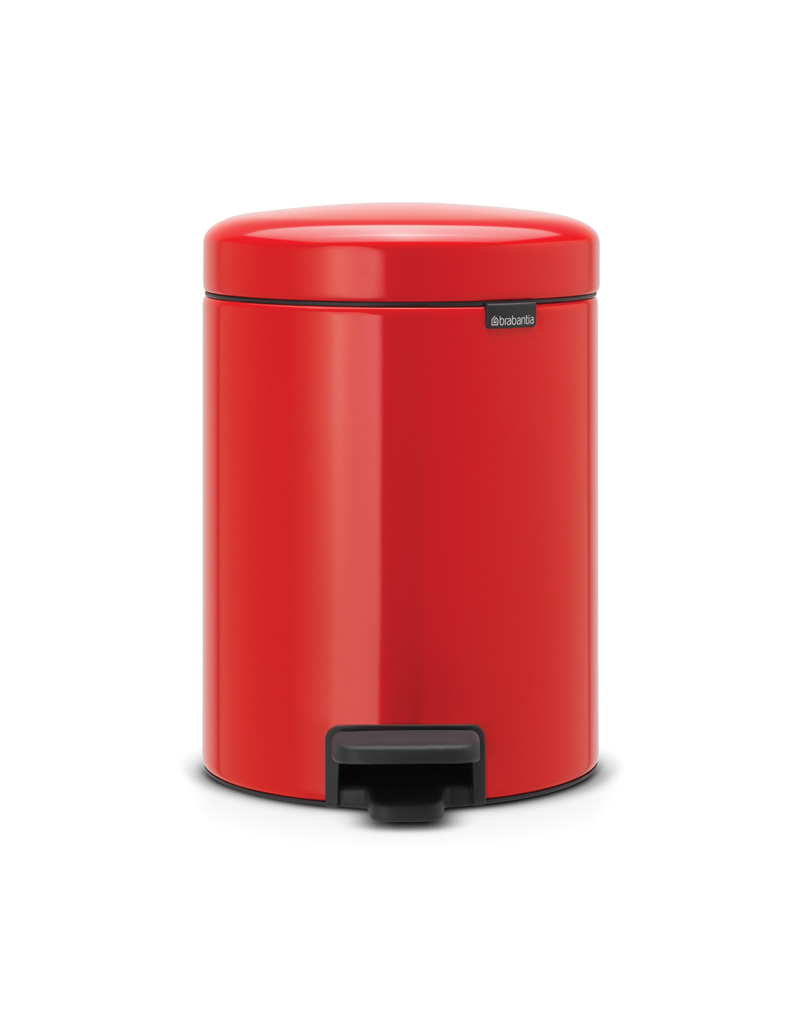 BRABANTIA atkritumu tvertne ar pedāli NewIcon, 5 l, Passion Red 112089 112089 (8710755112089) atkritumu tvertne