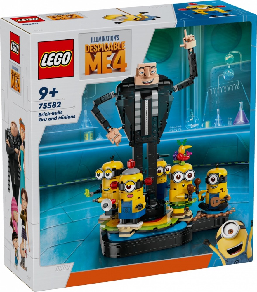 LEGO Minions 75582 Gru and minions made of blocks LEGO konstruktors