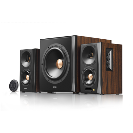 Edifier S360DB speaker set 150 W Black, Wood datoru skaļruņi