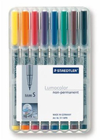 STAEDTLER Folienstift Lumocolor S nonperm 8St