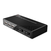 LINDY 2 Port KVM Switch HDMI 4K60, USB 2.0 & Audio KVM komutators