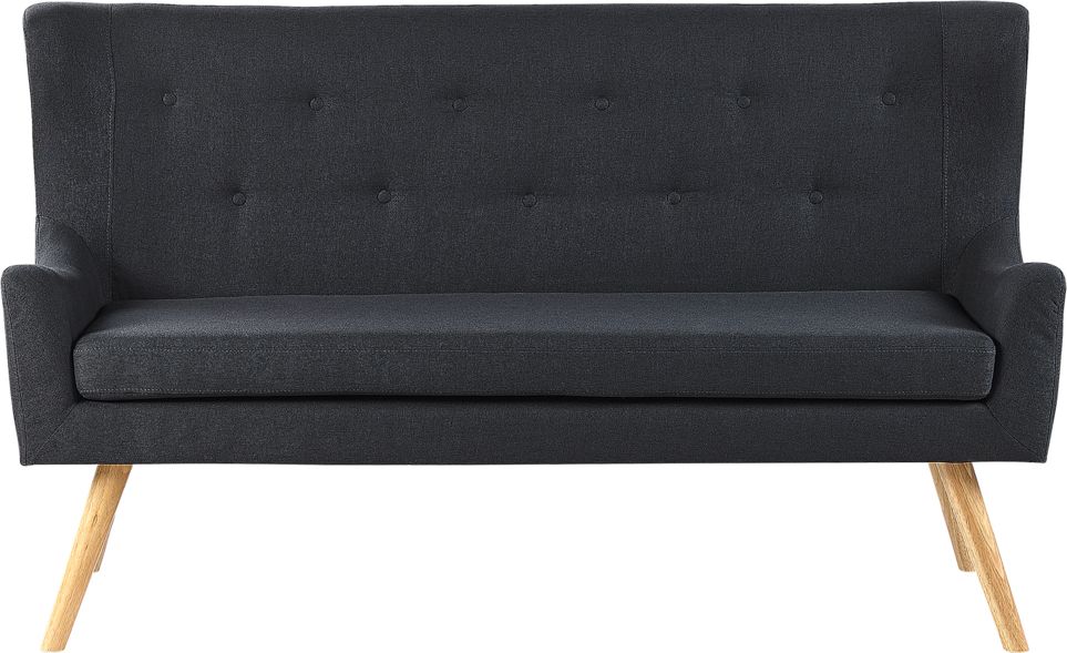 Beliani Sofa 2-osobowa czarna SKIBBY 242776 (4251682257886) Dārza mēbeles