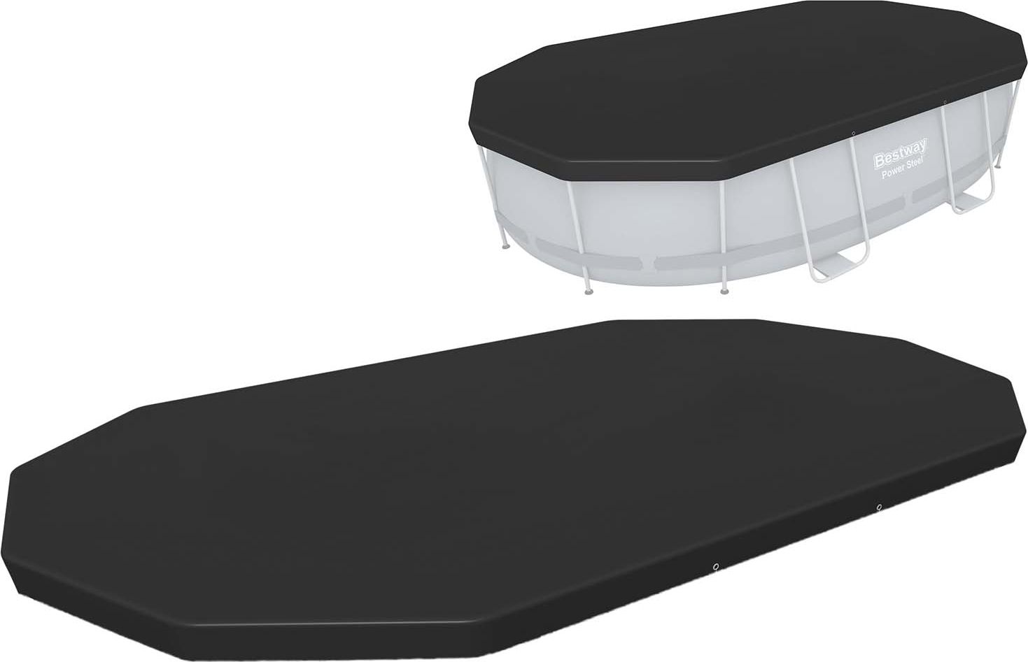 Bestway Power Steel Oval Pool Cover 58425 Baseins