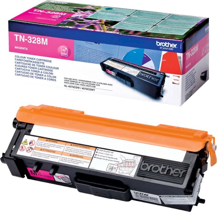 Toner Brother TN328M magenta | 6000 pgs | HL 4570CDW/DCP-9270CDN toneris