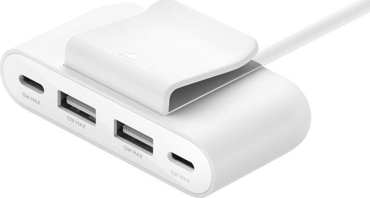 Belkin 4-Port-USB Splitter 2mCab 2xUSB-C/2xUSB-A w BUZ001bt2MWHB7 kabelis, vads