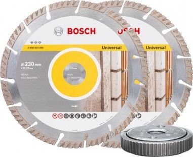Bosch tarcza diamnetowa 2 sztuki 230mm + nakretka SDS 230mm uniwersalna (06159975H5) 06159975H5 (3165140924160)