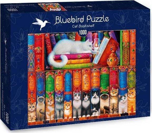 Bluebird Puzzle Puzzle 1000 Kocia biblioteka 420438 (3663384703447) puzle, puzzle