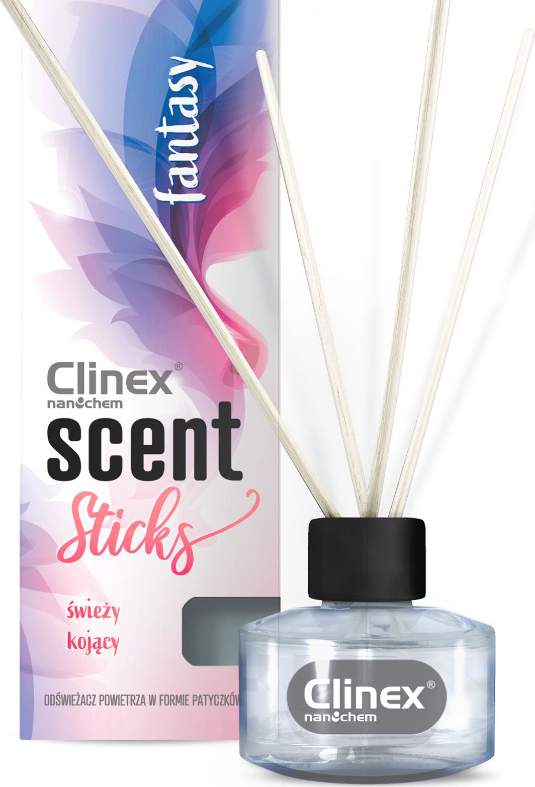 Clinex Patyczki kadzidelka zapachowe do odswiezania pomieszczen CLINEX Scent Sticks FANTASY 45ml Patyczki kadzidelka zapachowe do odswiezani