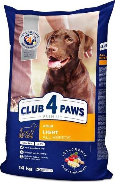 Club 4 Paws CLUB4L PIES 14kg LIGHT VAT012401 (4820083909672) barība suņiem