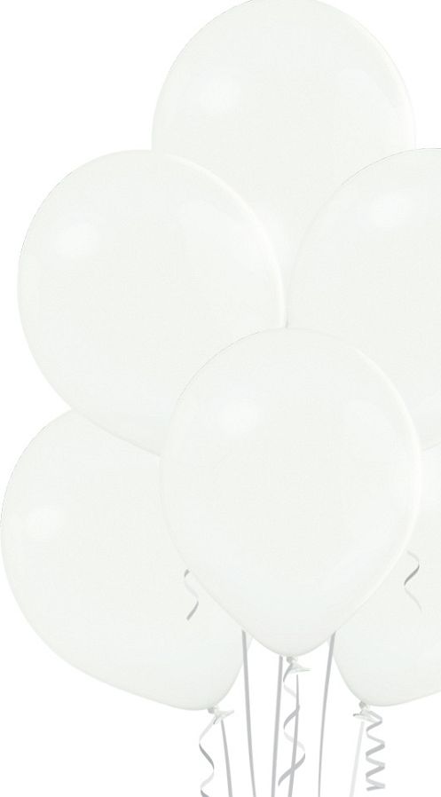 Belball Balony pastelowe Biale, B105, 30 cm, 100 szt. 485245 (5414391021752)