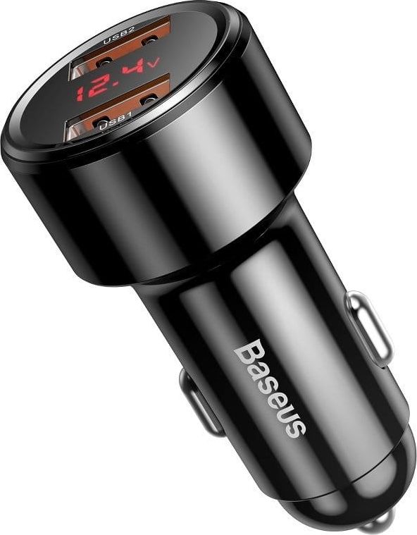 BASEUS CAR CHARGER 2X USB QC 3.0 PD 45W aksesuārs mobilajiem telefoniem