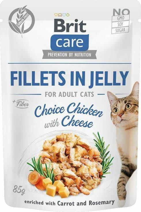 Brit CARE KOT saszetka FJ CHOICE CHICKEN CHEESE /24 85g 104-100534 (8595602540563) kaķu barība