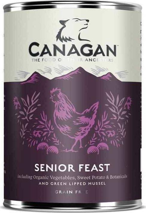 Canagan CANAGAN PIES pusz.400g SENIOR FEAST /6 VAT014868 (5029040020545) barība suņiem