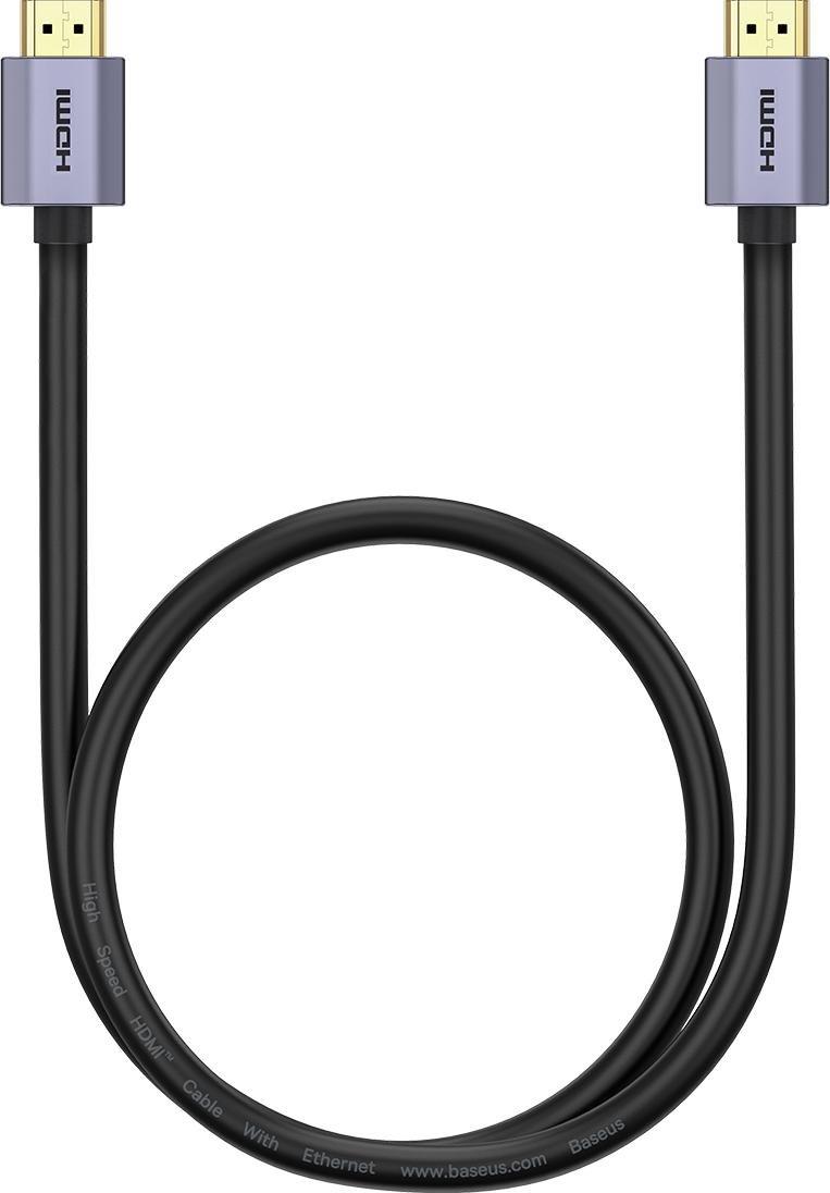 Kabel Baseus HDMI - HDMI 1m czarny (BSU3350BLK) BSU3350BLK (6932172608149) kabelis video, audio