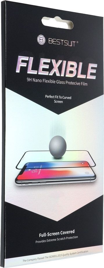 Bestsuit Szklo hybrydowe Bestsuit Flexible 5D Full Glue do Samsung Galaxy A12 czarny 5903396108082 (5903396108082) aizsardzība ekrānam mobilajiem telefoniem