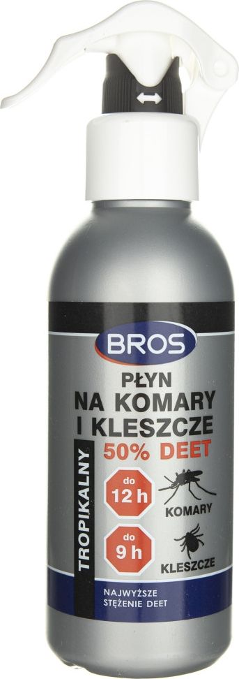 Bros Mosquito and tick liquid 50% DEET - 130 ml kosmētika ķermenim