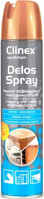 Clinex Srodek do mycia mebli Delos Spray 300 ml 77-400 (5907513270805) Sadzīves ķīmija