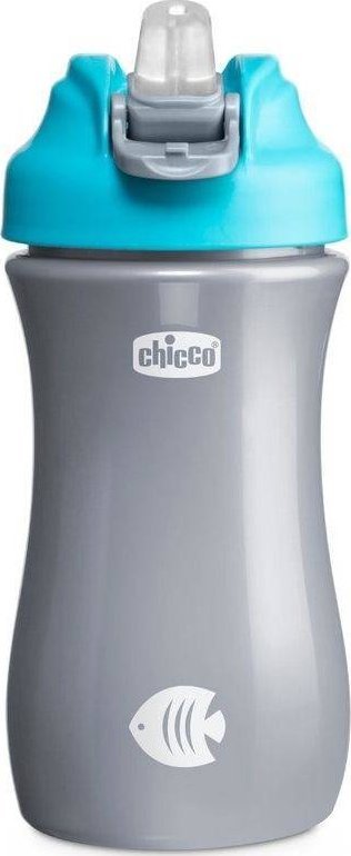 Chicco 144815 BIDON Z MIEKKIM USTNIKIEM 350ML 2L CHLOPCZYK CHIC-2281 (8058664144815) Sporta aksesuāri