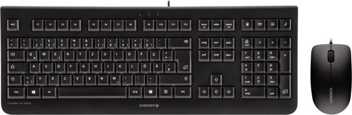 Tas CHERRY DC 2000 Corded Desktop black US Layout klaviatūra