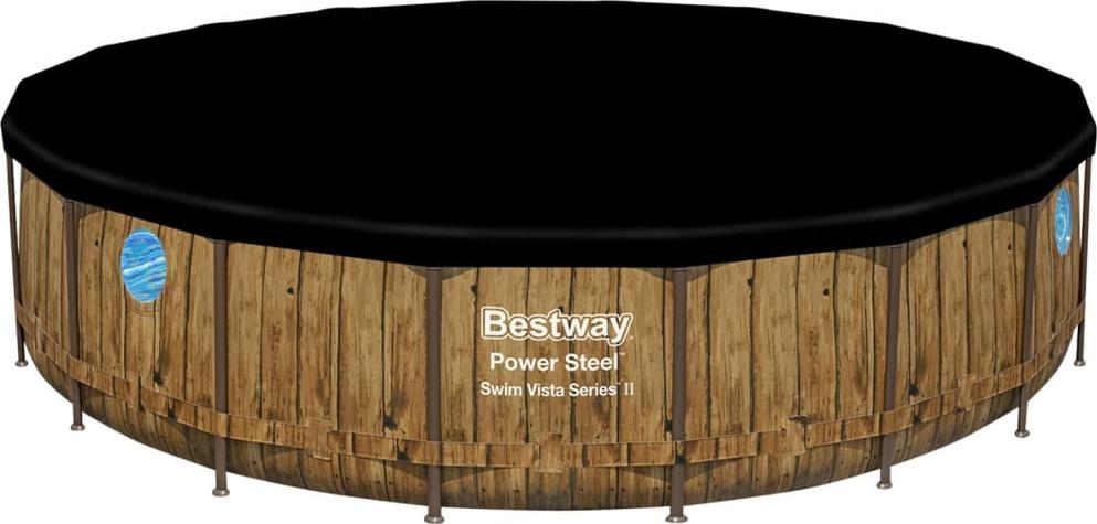 Bestway Bestway Basen Power Steel z akcesoriami, 549x122 cm 93334 (6941607311554) Baseins