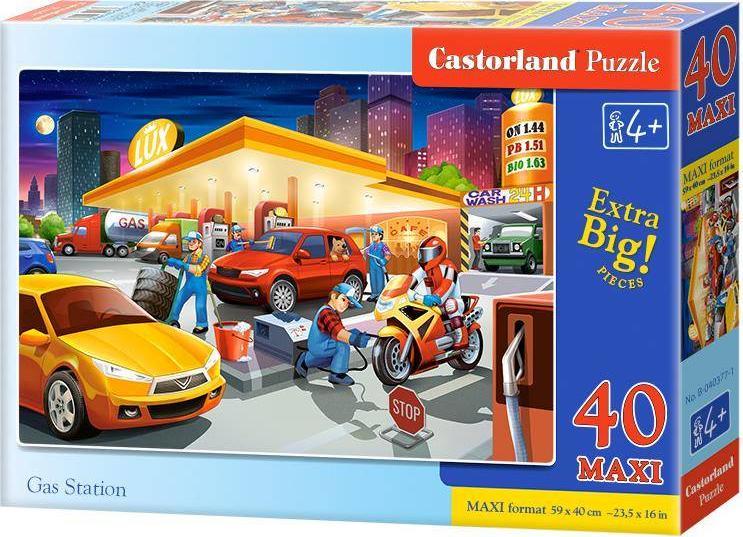 Castorland Puzzle 40 maxi - Gas Station puzle, puzzle