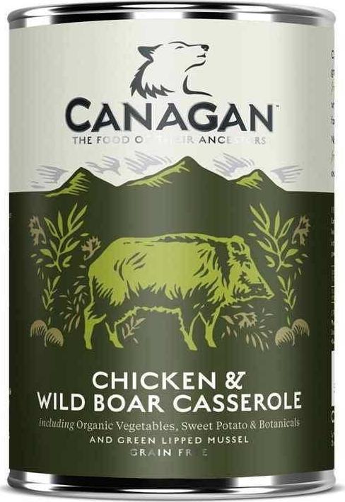 Canagan CANAGAN PIES pusz.400g CHICKEN&WILD BOAR JAGNIECINA /6 VAT014870 (5029040020668) barība suņiem