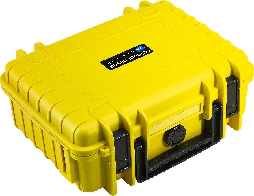 B&W Carrying Case   Outdoor Type 1000 yellow soma foto, video aksesuāriem