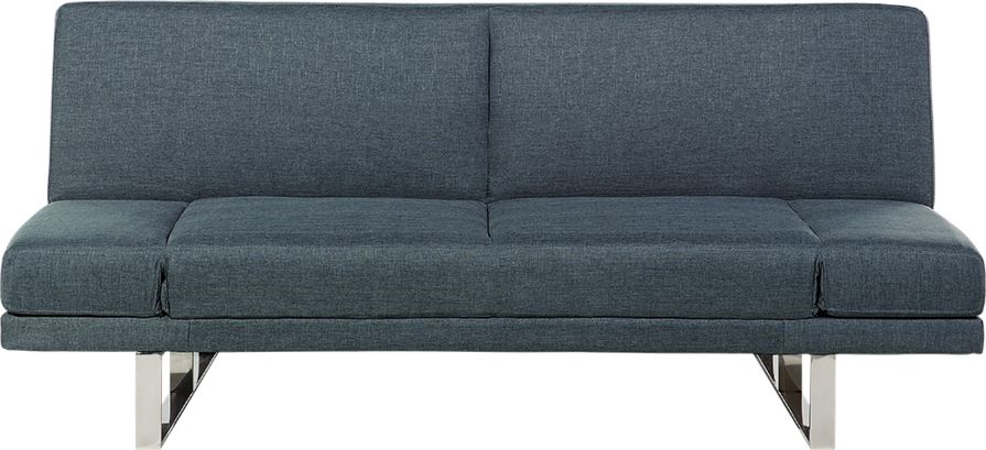 Beliani Sofa rozkladana niebieska YORK 7549 (4260580934928) Dārza mēbeles