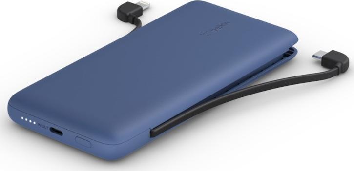 Belkin USB-C/LTG 10000mAh Power Bank Navy Blue Powerbank, mobilā uzlādes iekārta