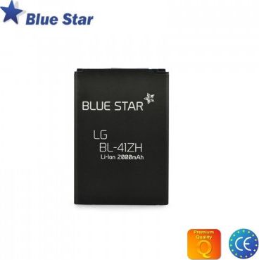 BlueStar Akumulators LG L50 D213N Sporty D290N L Fino H340N Leon Li-Ion 2000 mAh Analogs BL-41ZH aksesuārs mobilajiem telefoniem