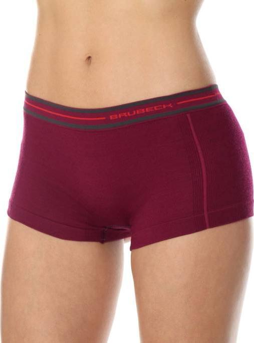 Brubeck BX10860 Bokserki damskie ACTIVE WOOL sliwkowy L 8373155 (5902487097557) Sporta apakšveļa sievietēm