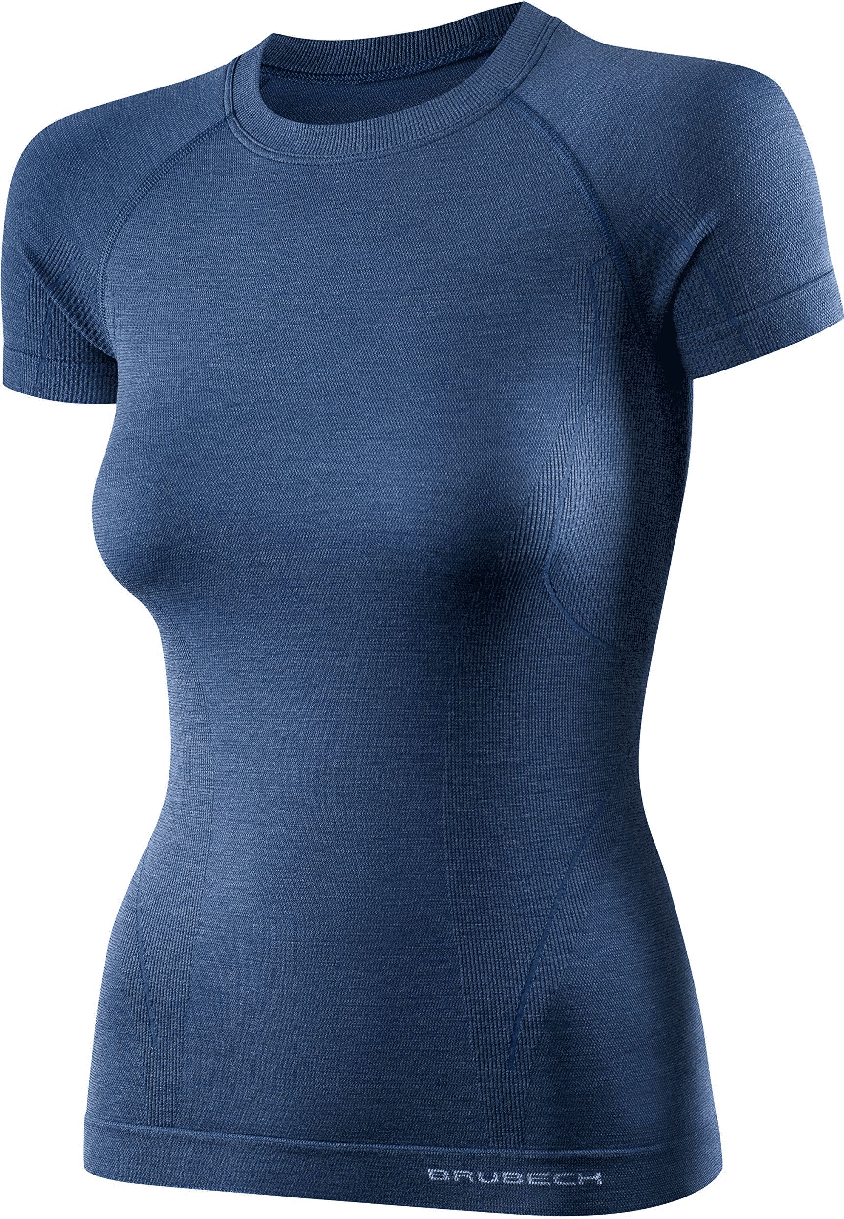 Brubeck SS11700 Koszulka damska z krotkim rekawem ACTIVE WOOL jeansowy S 8373141 (5902487097335) Sporta apakšveļa sievietēm