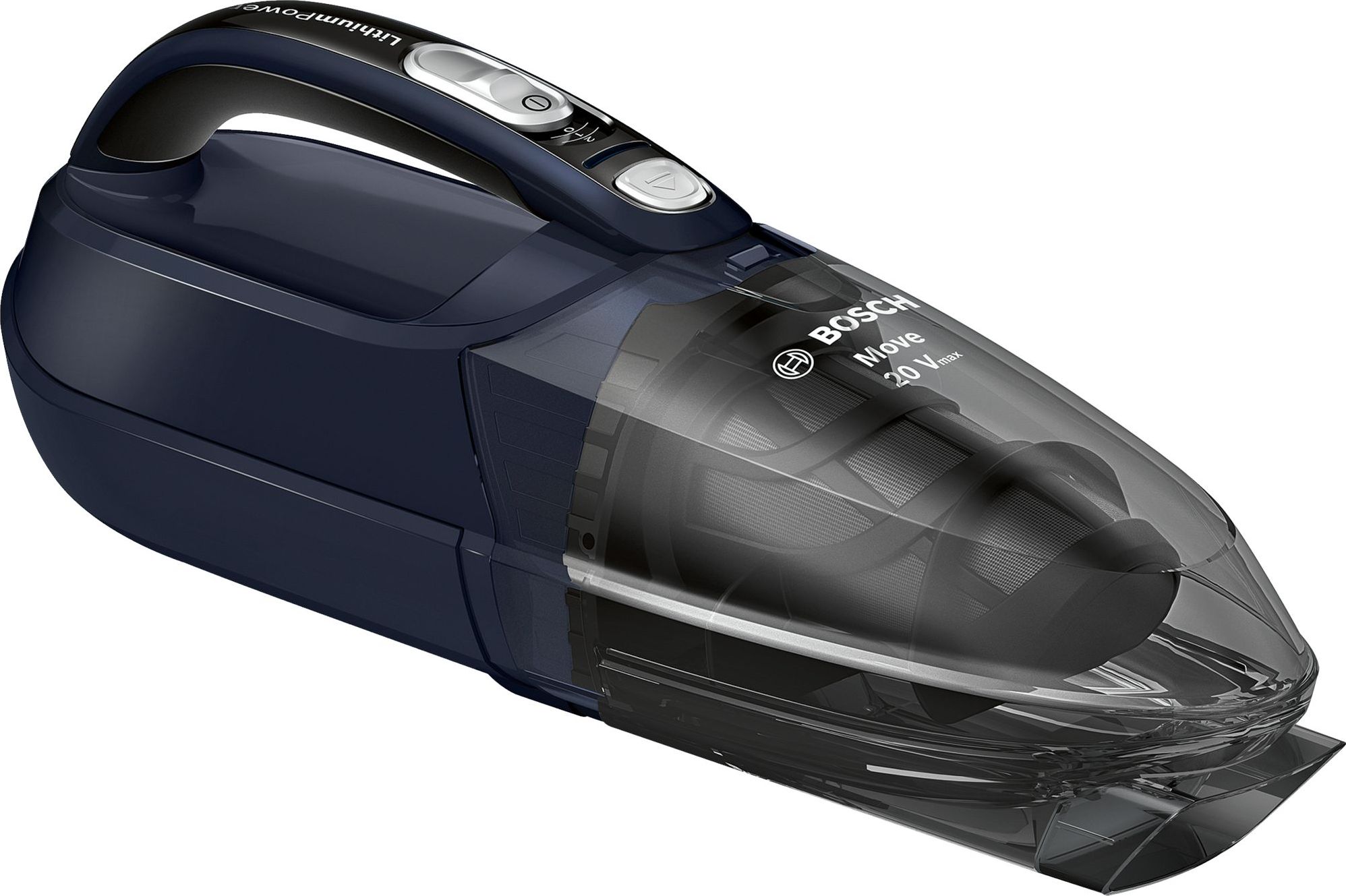 Bosch BHN20L, Dry, Black, Blue, Battery, 45 min, 5 h, 18 V Putekļu sūcējs