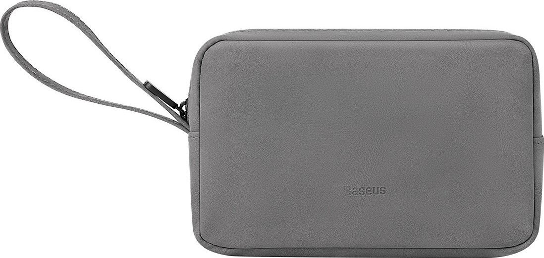 Baseus Baseus EasyJourney Series mala torba podrozna pokrowiec etui na telefon sluchawki i inne drobiazgi szara 03569 (6932172622343)