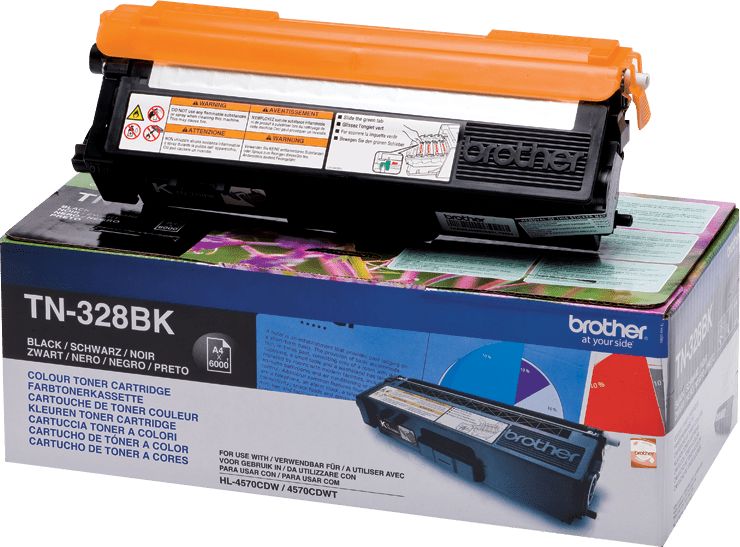 Toner Brother TN328BK black | 6000 pgs | HL 4570CDW/DCP-9270CDN toneris