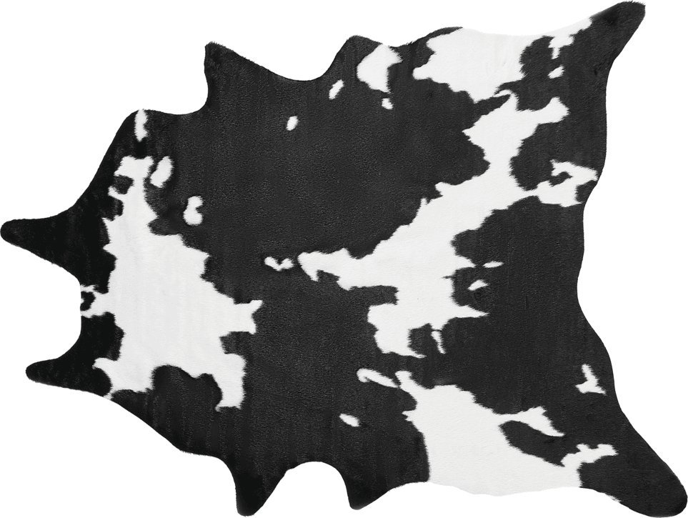 Beliani Dywan ekoskora 130 x 170 cm czarno-bialy BOGONG 309399 Bel (4251682276610)