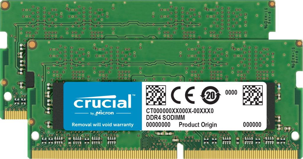 Crucial 64GB Kit DDR4 3200 MT/s 32GBx2 SODIMM 260pin CL22 operatīvā atmiņa