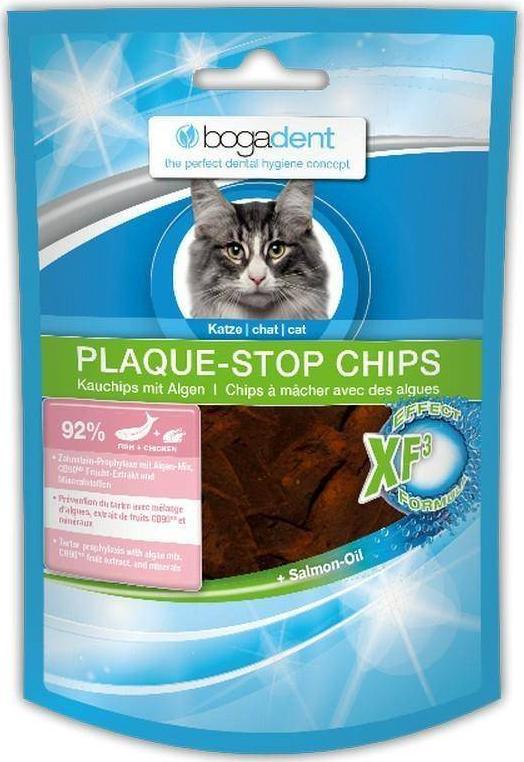Bogadent Bogadent Plaque-Stop Chips Fish Kot Przysmak P/Osadom 50g VAT013121 (7640118832372) kaķu barība