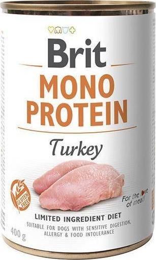 Brit Karma Monoproteinowa dla Psa Indyk Puszka 400g 104-100838 (5905753241494) barība suņiem