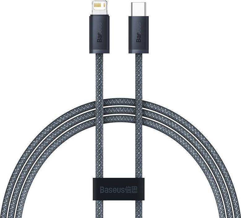 Kabel USB Baseus USB-C - Lightning 1 m Szary (031238) 031238 (6932172605834) USB kabelis