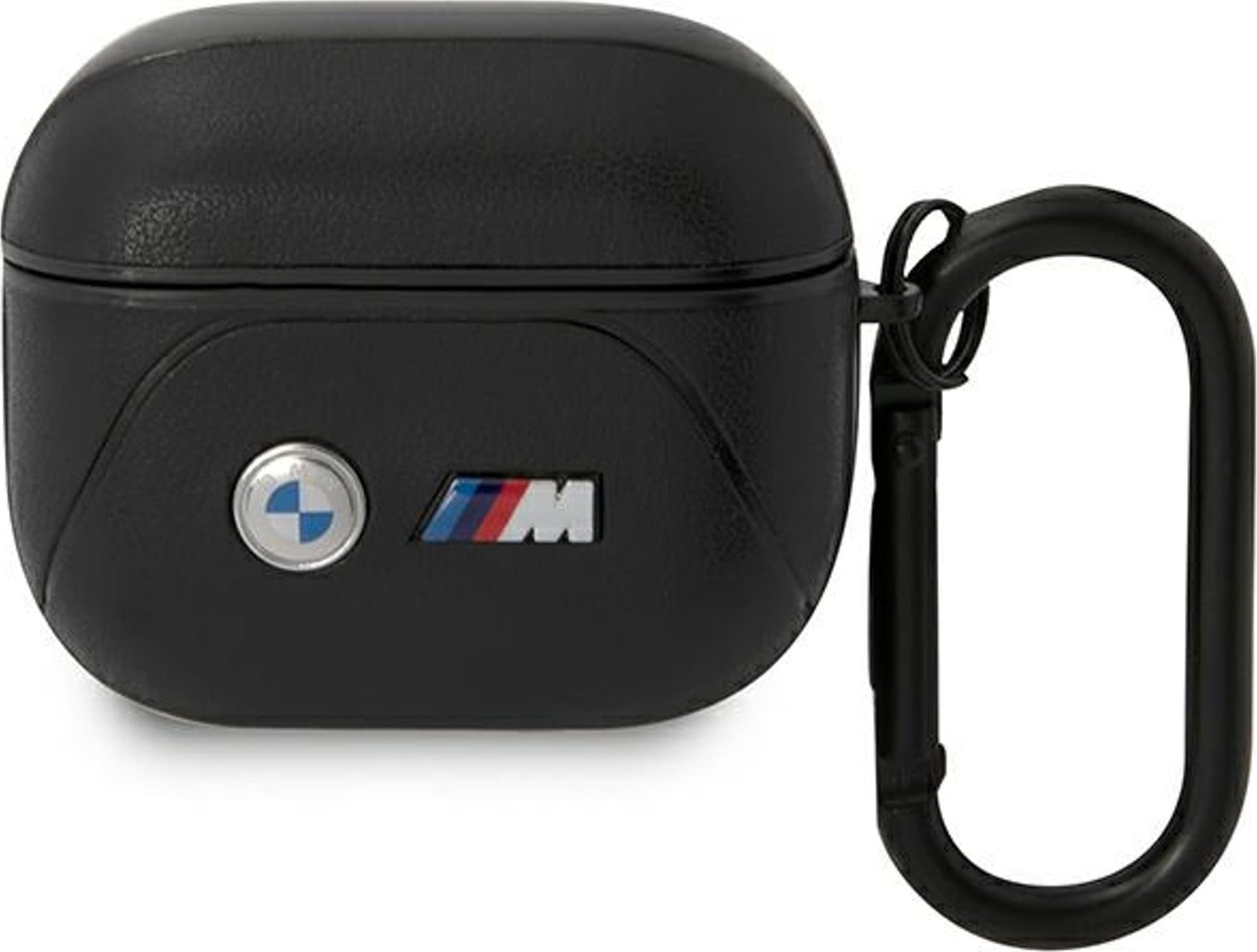 BMW BMW BMA322PVTK AirPods 3 gen cover czarny/black Leather Curved Line BMW000619 (3666339089559)