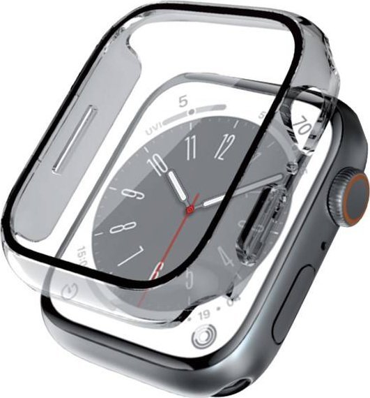 Crong Crong Hybrid Watch Case - Etui ze szklem Apple Watch 44mm (Clear) CRG-44HS-CLR (5904310702911)