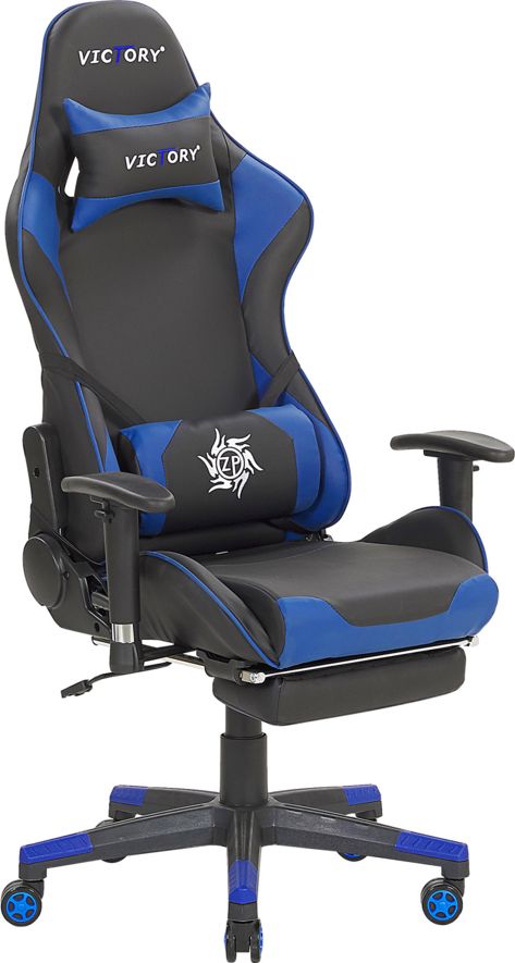 Fotel Beliani Victory niebieski 193906 (4251682228930) datorkrēsls, spēļukrēsls
