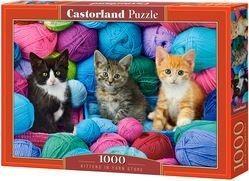 Castorland Puzzle 1000 Koty w klebkach welny CASTOR 469900 (5904438104796) puzle, puzzle